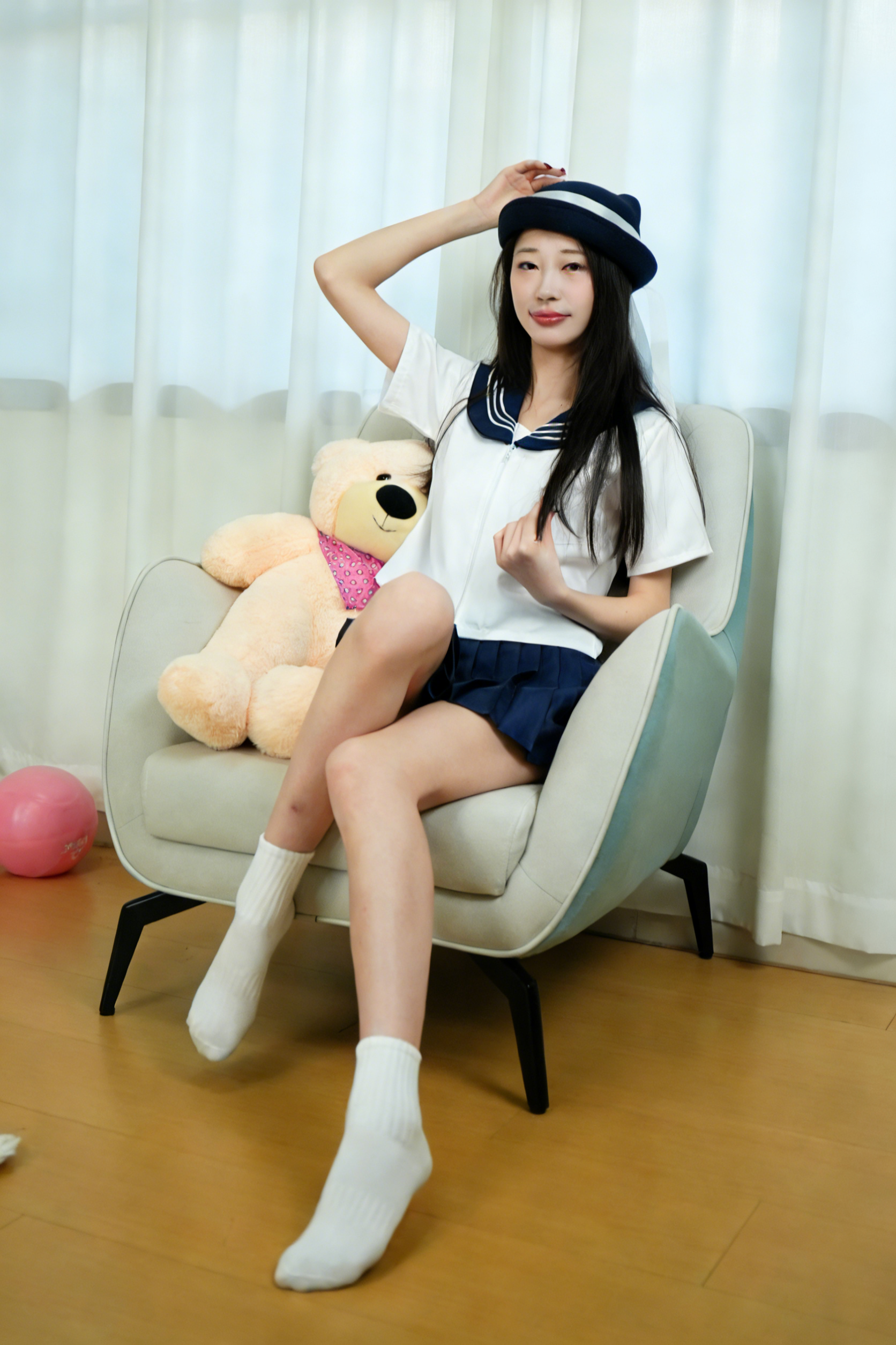 735期 小贝水手服白袜-觅影