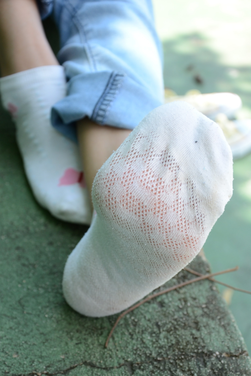 学妹棉袜帆布鞋牛仔裤-觅影